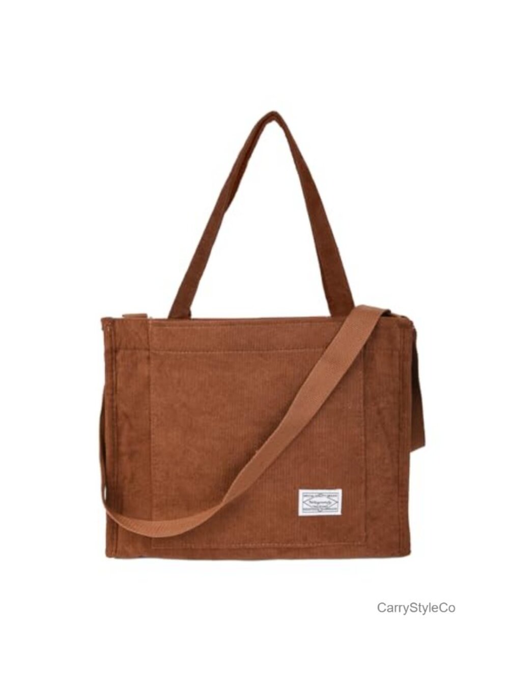 Corduroy Tote Bag for Women Crossbody Shoulder Handbag